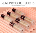 CHARMACY Foundation Makeup Base Liquid Concealer Professional Makeup Long Lasting Oil Control Matte Liquid Foundation Cosmetics