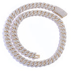 13mm Cuban Link Chain Necklaces Iced Out Miami Cuban Chain for Man Women Iced Out Shiny Inlaid Zircon Hip Hop Jewelry