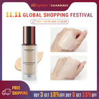 CHARMACY Foundation Makeup Base Liquid Concealer Professional Makeup Long Lasting Oil Control Matte Liquid Foundation Cosmetics