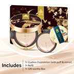 Catkin Phoenix Cushion Foundation Full Coverage, Sheer Satin Finish, Refill Included, Light Beige