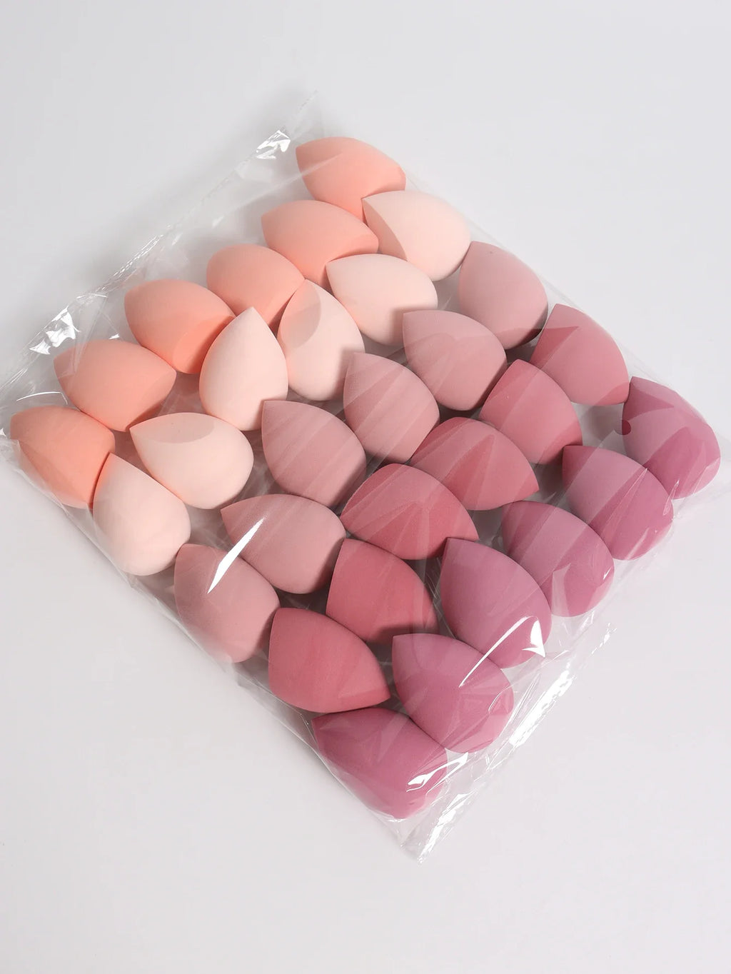 30 Beauty Eggs (Makeup Sponges) Foundation Make-Up Mixed Beauty Sponge, Liquid, Cream and Powder Without Blemish, Multi-Color C