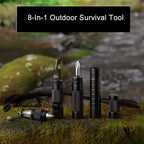 10-IN-1 Multi Function Portable Self Defense Pen Outdoor Survival Tool Fishing Whistle/Compass/Wrench/Screwdriver/Window Breaker