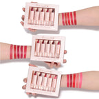 5 Pcs  Matte Lipstick Sets Lip Gloss Moisturizing Long-lasting Easy Makeup Fashion Classic Shades For Daily Date Exquisite Gift