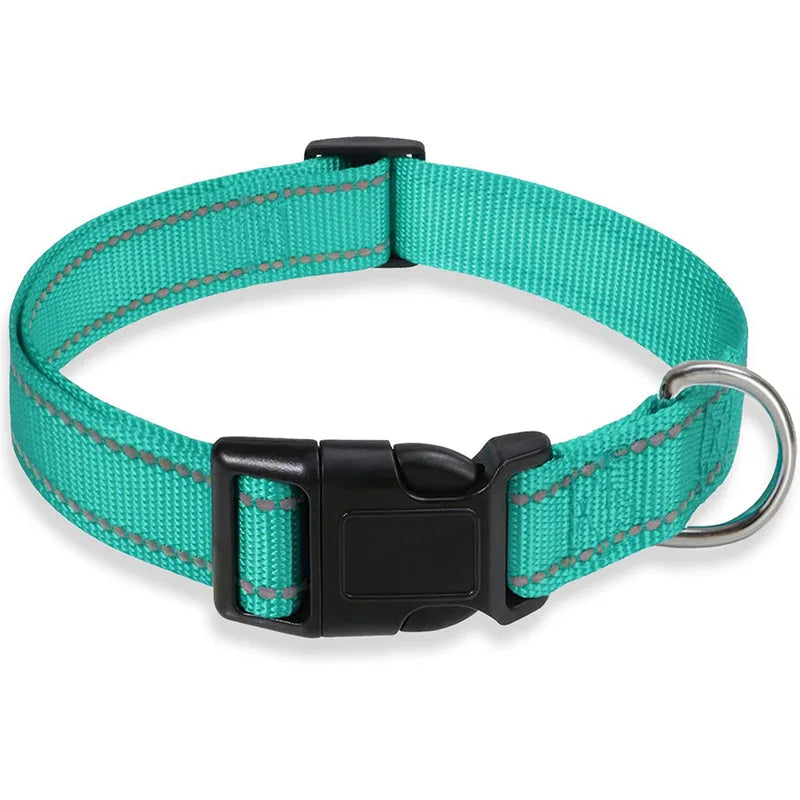 1.2/1.5/1.8M/Night Reflective Pet Towing Rope Collar Nylon Reinforcement Rope Walking Dog Towing Rope Collar Strap Dog Rope