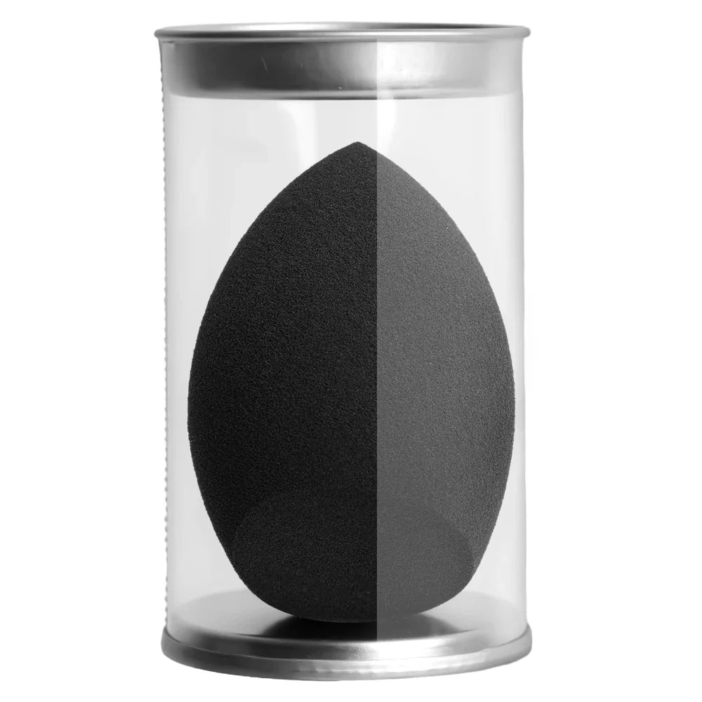 Black Makeup Sponge Eggs Soft Powder Beauty Egg Foundation Sponges Liquid Cream Cosmetics Puff Wet and Dry Use Makeup Tool Women