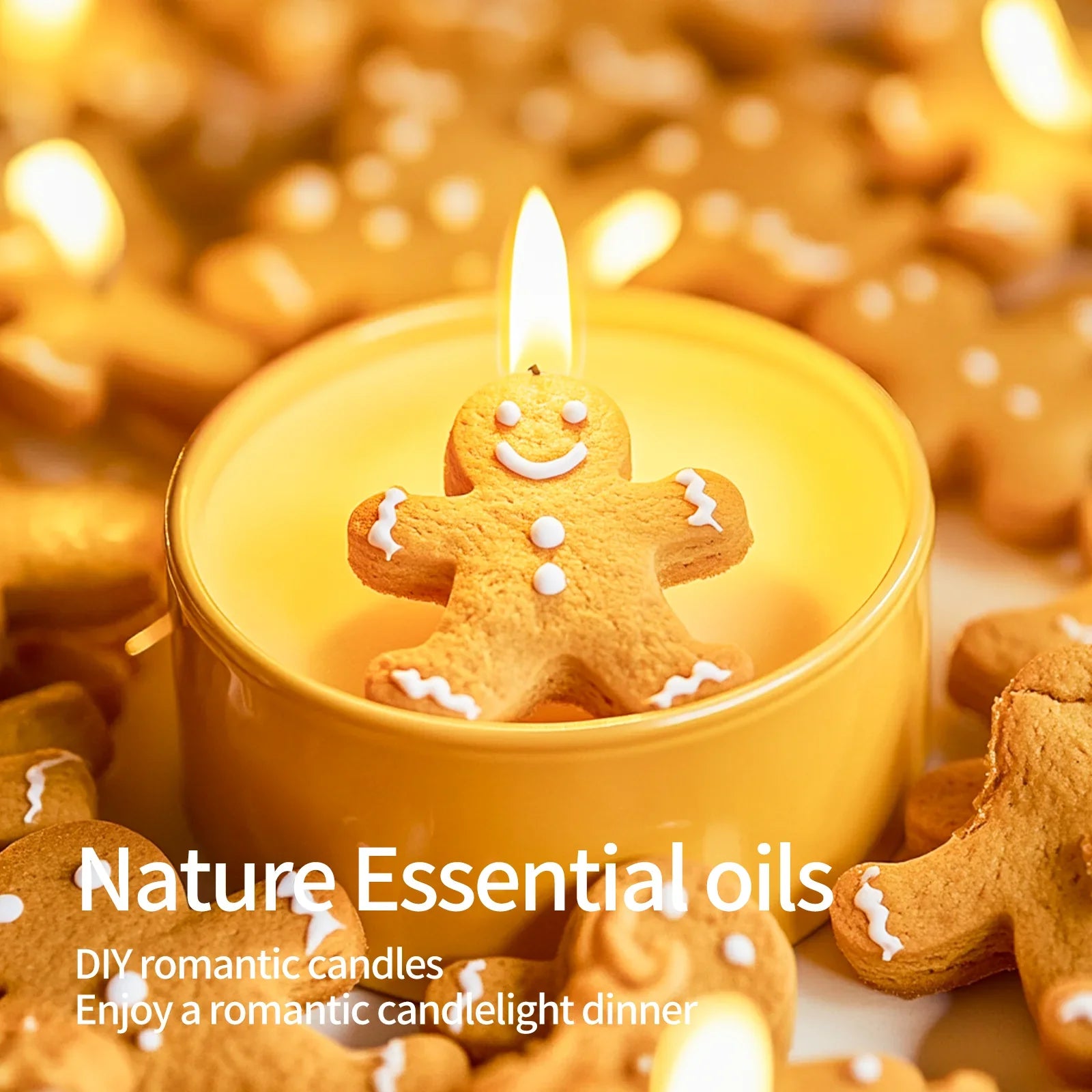 10ml 60ml Gingerbread Man Fragrance Essential Oils Long Lasting Perfumes Can Make Christmas Candle Car Airfresheners