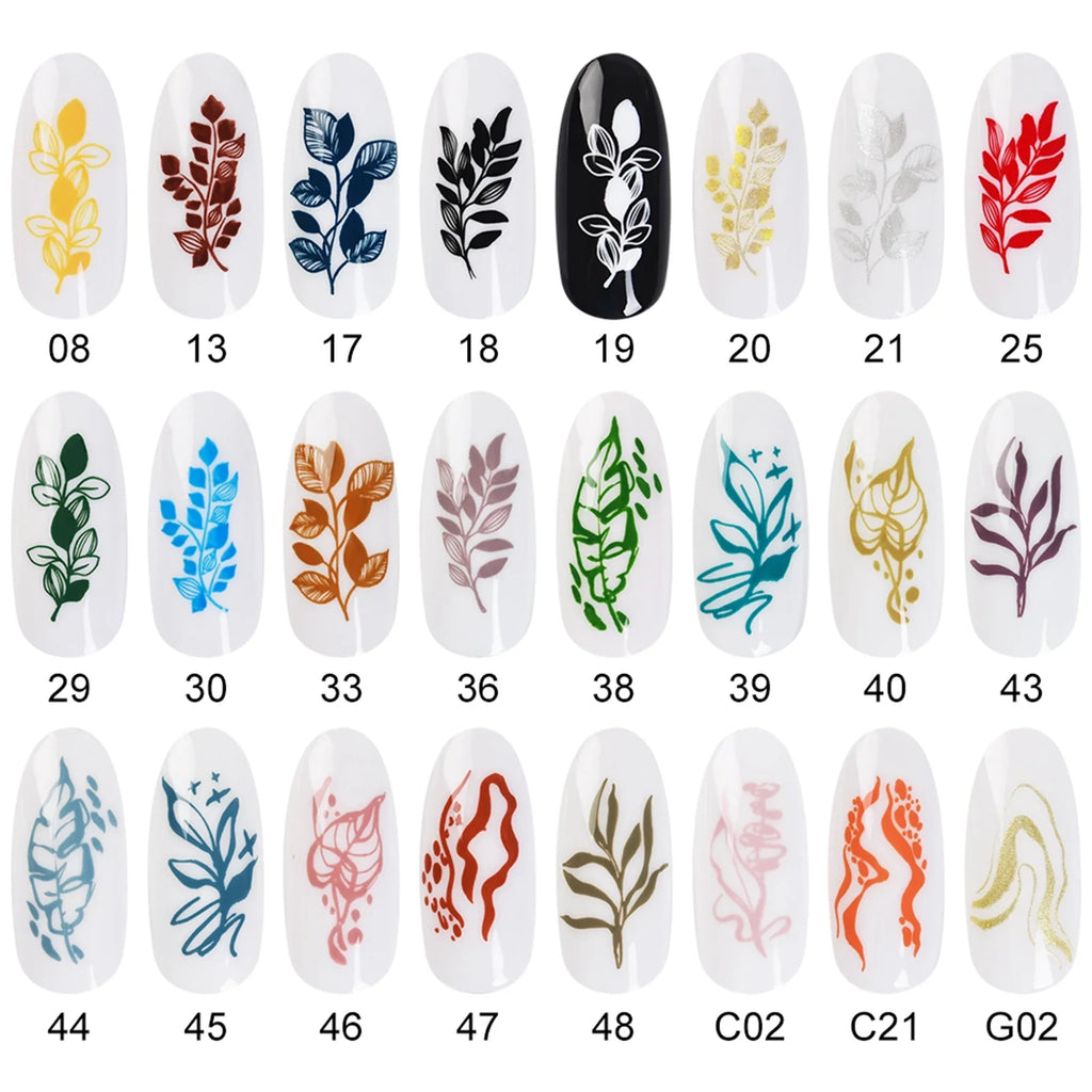 11ml Nail Stamping Polish Gold Silver Colorful Varnishes Lacquers Printing Image Stamp Plate Manicure DIY Salon Stamper Tool