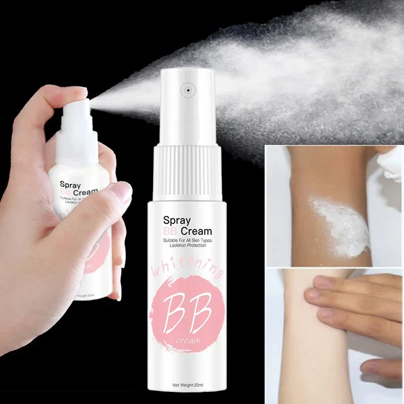 20ml Foundation BB Cream Spray Facial Makeup Whitening Moisturizing Hydrating Non-Stick Water Brightening Body Whitening Cream
