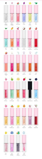 30-color Plumping Lip Oil Private Label Lipgloss Custom Logo Long-lasting Full Color Makeup Plant Moisturizing Cosmetics Vegan