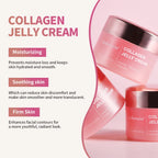 Collagen Jelly Cream Improving Skin Elasticity Tightening Soothing Moisturizing Anti-Aging Firmness Hydration Skincare Face Gel