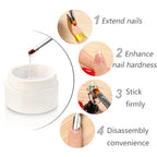 15Ml Nail Extension 3 colors Poly UV Gel,Transparent/ Pink/White Gel For DIY Nail Art,Multi-function UV Gel Nail Art Tools 1&