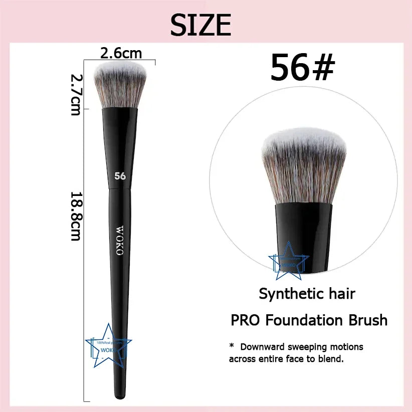 70 Pro Big Foundation Brush Cream Foundation Makeup Brush Chubby Professional Synthetic Hair Face Contour Foundation Makeup Tool