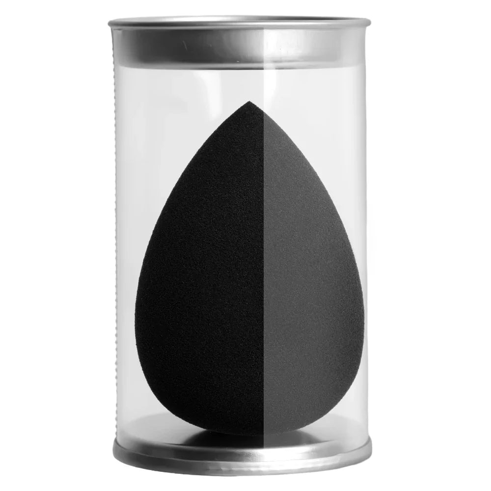 Black Makeup Sponge Eggs Soft Powder Beauty Egg Foundation Sponges Liquid Cream Cosmetics Puff Wet and Dry Use Makeup Tool Women