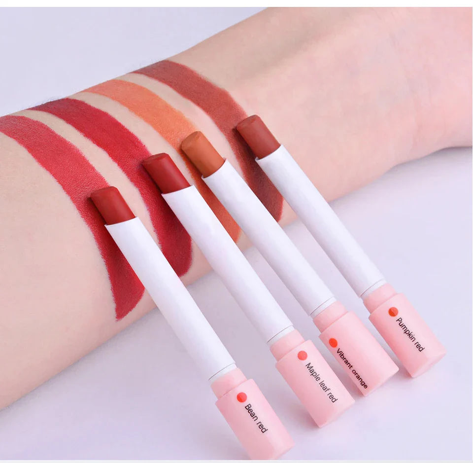 4 Colors Makeup Lipstick Cosmetics Lipstick Set Lip Tint Lip Gloss Waterproof Maquillaje Matte Long Lasting Make Up Pomade Kits