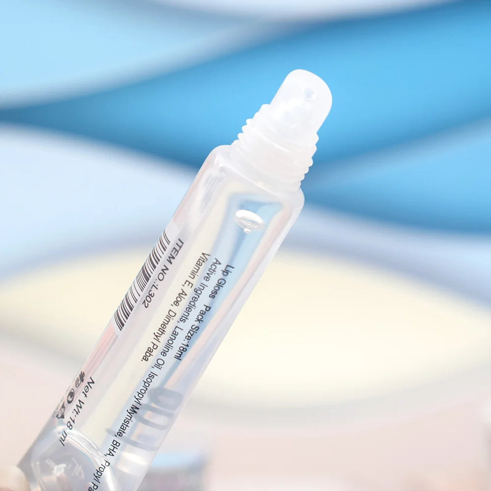 6Pcs Fruity Flavor Watery Glossy Lip Gloss Set Clear Lip Gel Hydrating Moisturizing Lip Gloss Women Lips Makeup Wholesale