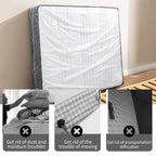 150/200x240x35cm Mattress Protector Packaging Bag Moisture-proof Dust Cover Thickness 0.08mm PE Transparent Moving Home Storage