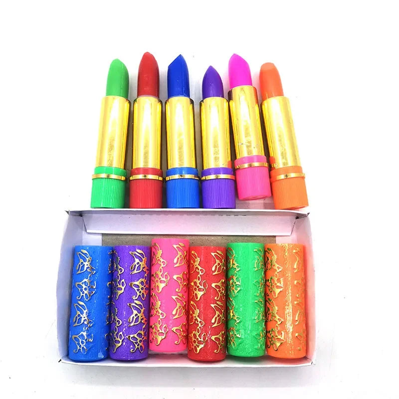 6Pcs/Set Waterproof Lipstick Sexy Lip Stick Matte Velvet Lipstick Color Mood Changing Long Lasting Moisturizing Lipstick