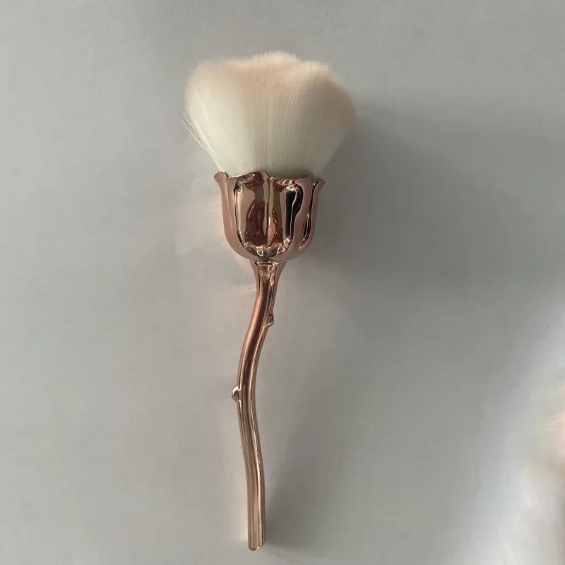 1pc Powder Brush Rose Head Makeup Brush Pink Single Powder Brush Foundation Make Up Brush Soft Hair Nail Blush