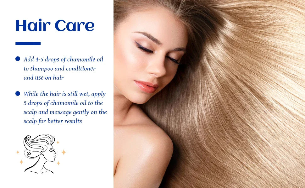 100ML Chamomile Essential Oils,100% Pure Floral Oil for Diffuser, Humidifier, Massage, Valentine's Day, Mother's &Father' Gifts