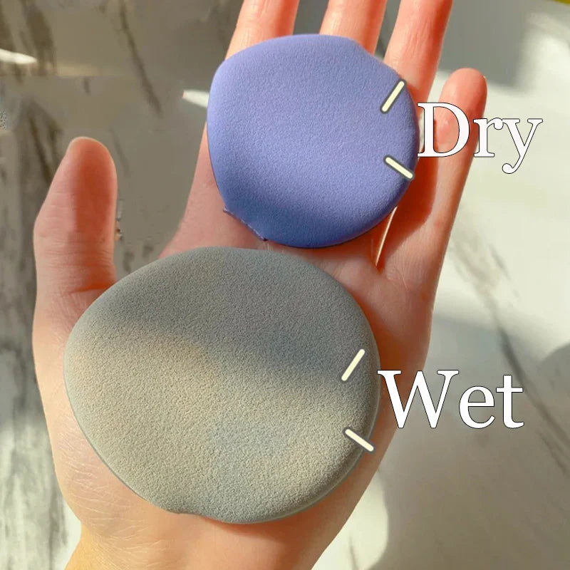 1PCS Round Square Triangle Shape Cosmetic Puff Soft Dry and Wet Dual-use Air Cushion Foundation Powder Sponge Puff Makeup Tools