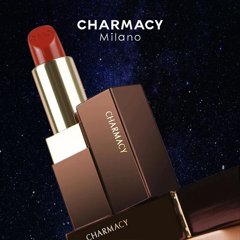 CHARMACY 6 Colors Luxury Velvet Nude Moisturize Lipstick Long Lasting Easy to Wear Korean LipStick for Women Makeup Cosmetic