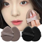 30Pcs Thickened Double Ribbon Wet Dry Dual-use Makeup Puff Black Skin Color Teardrop Shape Powder Puffs Foundation Cosmetic Tool
