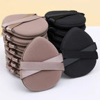 30Pcs Thickened Double Ribbon Wet Dry Dual-use Makeup Puff Black Skin Color Teardrop Shape Powder Puffs Foundation Cosmetic Tool