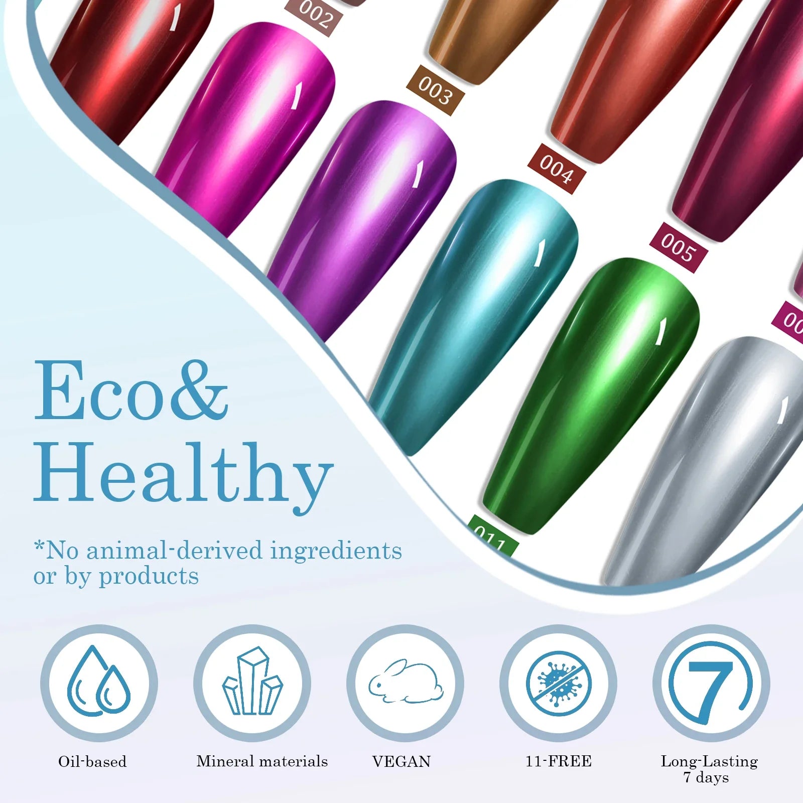 12 colors 7.5ml metal mirror nail polish semi-permanent topcoat nail polish LED gel varnish suitable for girls diy nail charm