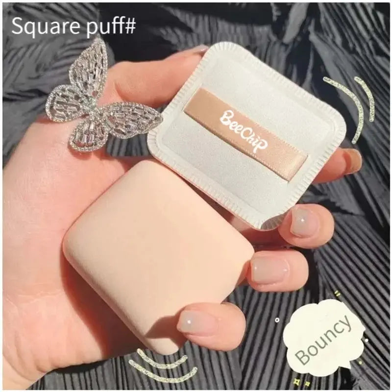 3 Pieces Dry Wet Usable Makeup Cosmetic Puff Sponge Cushion Puff for Foundation Powder Soft and Cute