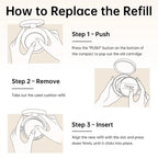 Catkin Phoenix Cushion Foundation Full Coverage, Sheer Satin Finish, Refill Included, Light Beige