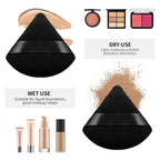 2/3/5/6/12Powder Puff Face Makeup Soft velvet Triangle Powder Puff For Loose Powder Setting Powder Makeup Foundation Beauty Gift