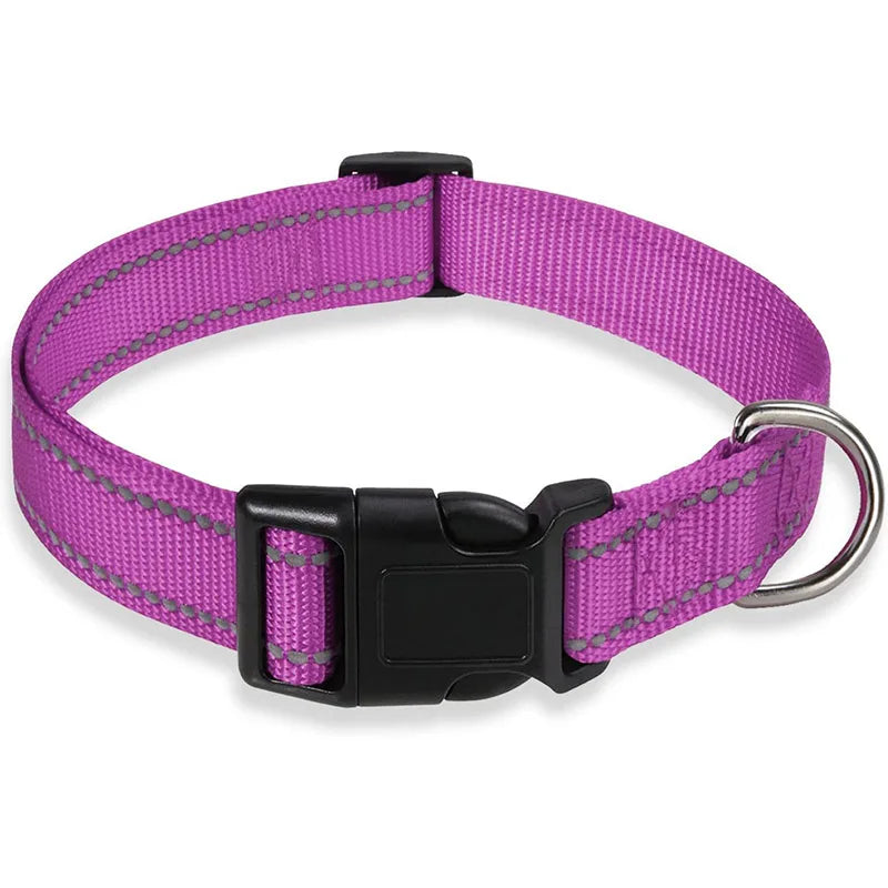 1.2/1.5/1.8M/Night Reflective Pet Towing Rope Collar Nylon Reinforcement Rope Walking Dog Towing Rope Collar Strap Dog Rope