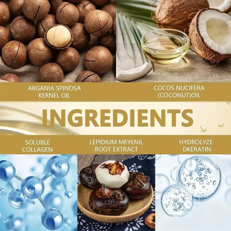 100g Collagen Keratin Care Hair Mask  Reduce Dryness Frizz Prevent Hair Splitting Soften Oil Control Moisturizer Conditioner