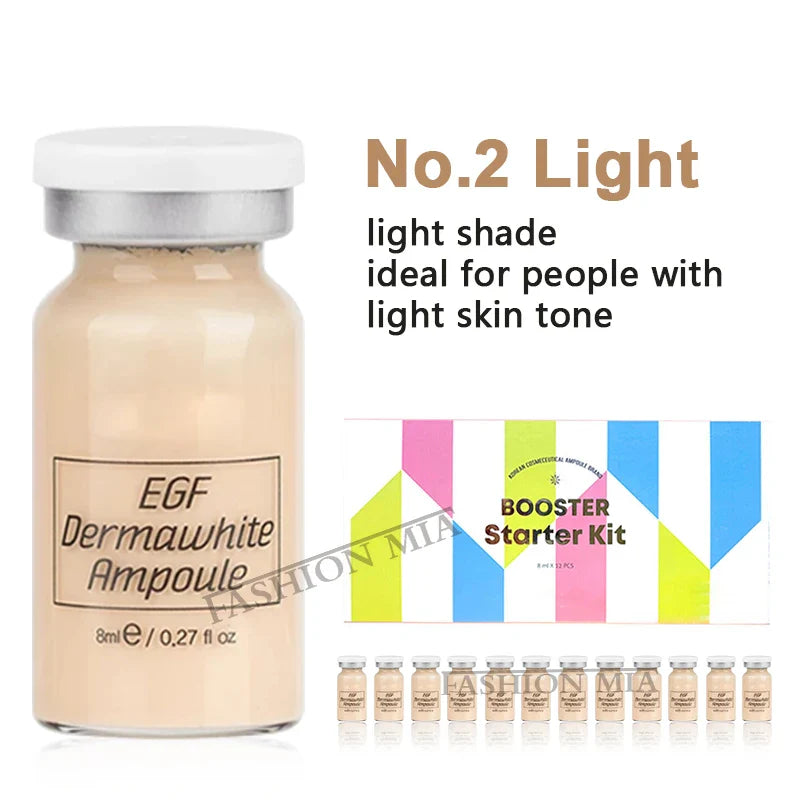 8ml BB Cream Glow Serum Ampoule Essence Facial Niacinamide/Peptide Foundation Moisturizing Hyaluronic Acid Skin Care Beauty