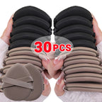 30Pcs Thickened Double Ribbon Wet Dry Dual-use Makeup Puff Black Skin Color Teardrop Shape Powder Puffs Foundation Cosmetic Tool