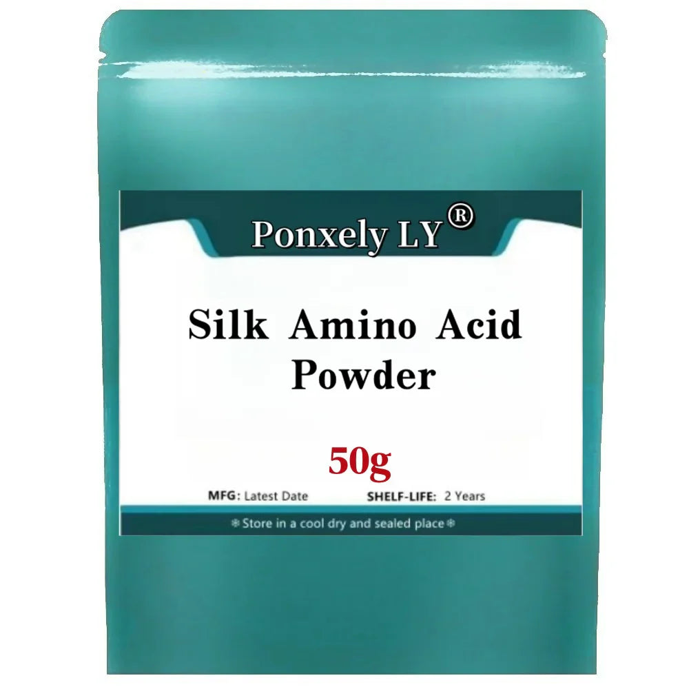 100-1000g High Quality Silk Amino Acid Powder Fibroin silk Peptide hydrolyzates Silk Protein  silk Protein Cosmetic Materia