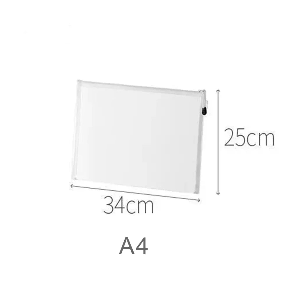 A4/A5/A6 Mesh Zipper Pouch Document Bag Waterproof Zip File Folders School Office Supplies Cosmetic Makeup Bags