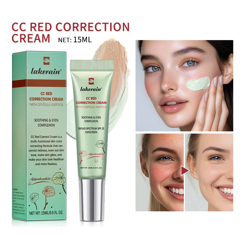 3Pcs /Set CC Cream Centella Korean Makeup Foundation Foundation Cream for Face Base Makeup Color Changing Liquid Foundation