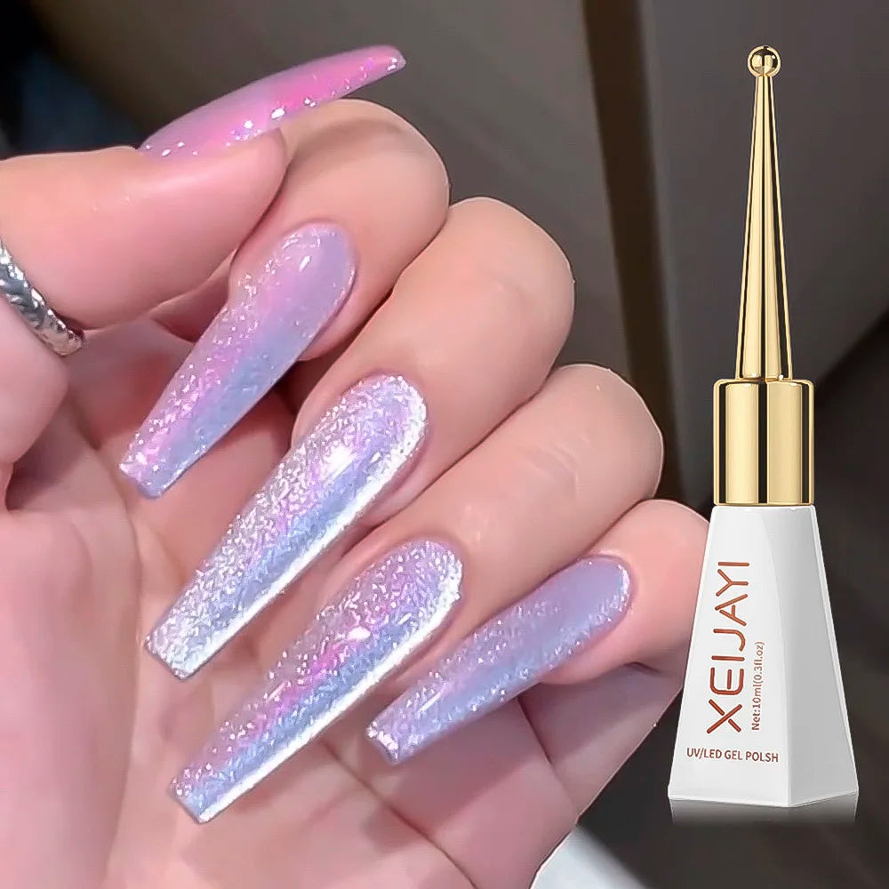 1pcs 7.3ml White Gel Nail Polish French Manicure Gel Polish Semi Permanent Soak Off UV Gel Varnish Base Top Coat Winter Nail 105