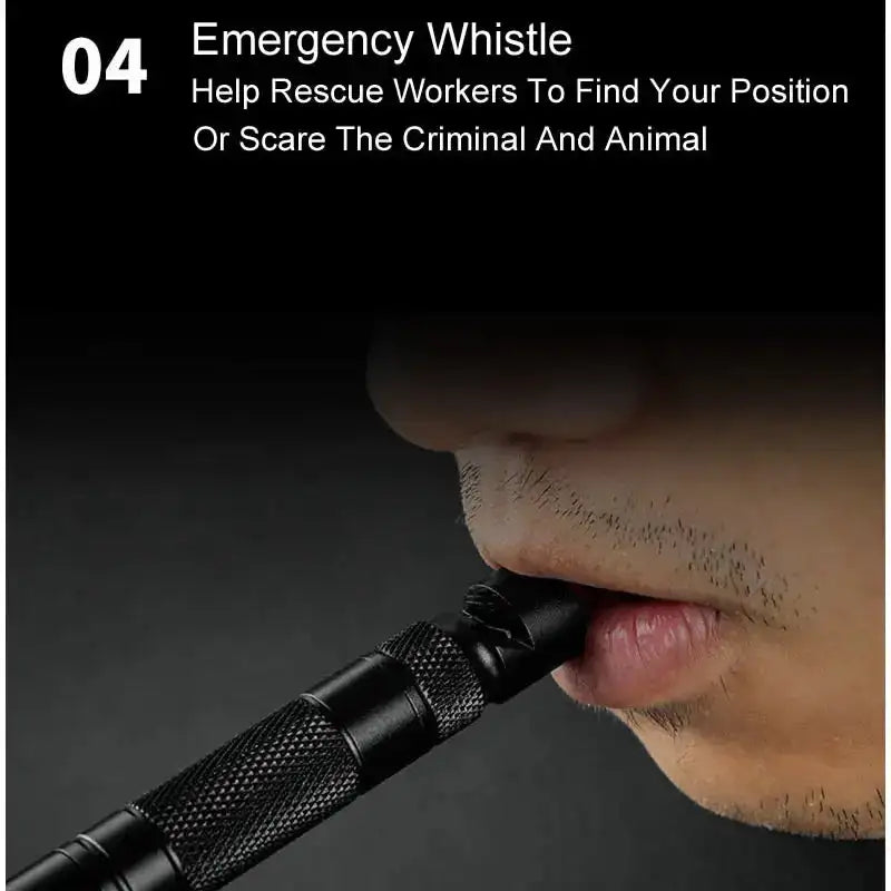 10-IN-1 Multi Function Portable Self Defense Pen Outdoor Survival Tool Fishing Whistle/Compass/Wrench/Screwdriver/Window Breaker