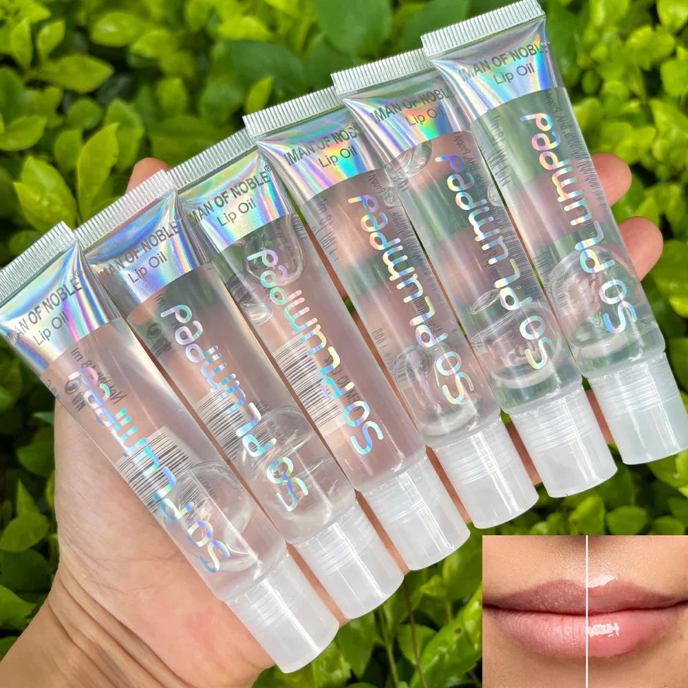 6Pcs Fruity Flavor Watery Glossy Lip Gloss Set Clear Lip Gel Hydrating Moisturizing Lip Gloss Women Lips Makeup Wholesale