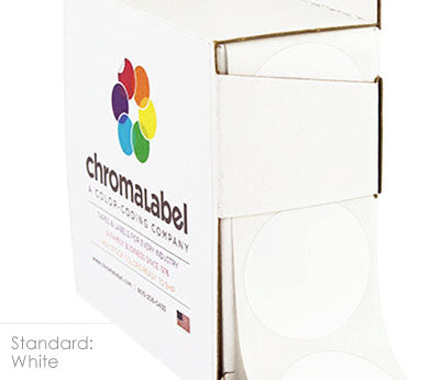 1-1/4" Permanent Round Color-Code Dots: 500/Box